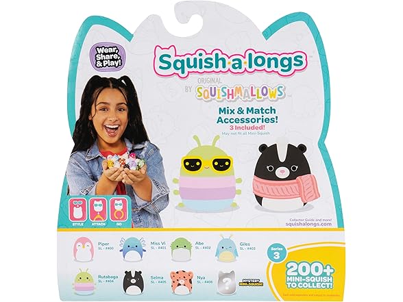 Squish-a-longs Mini-Squish 8-Pack (Wave 3, Style 1)