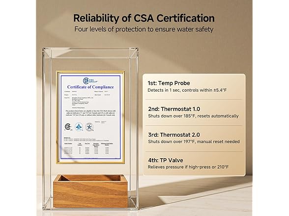 10 Gallon RV Tank Water Heater, KINGRVER HybridShower 10 Pro (Open Box)