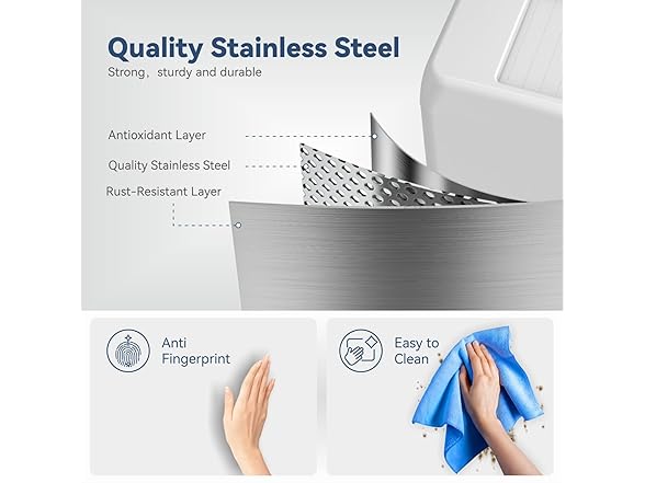 ELLO&ALLO 13G Motion Sensor Trash Can