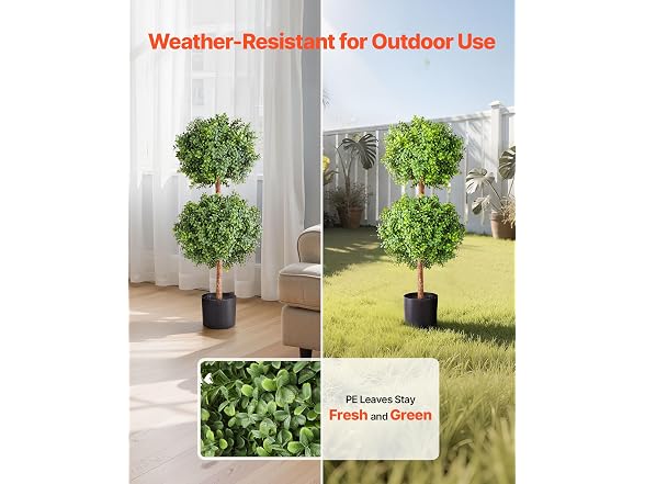 VEVOR Artificial Boxwood Topiary Tree