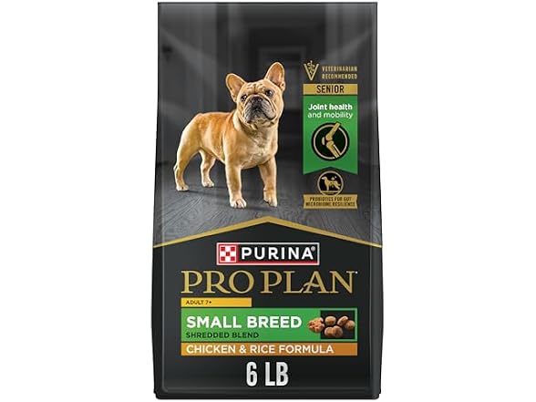 Purina Pro Plan Small Breed Senior Dog Food, Shred