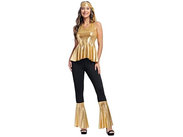Parlsdy (XS) Plus Size 70s Disco Costume