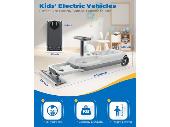 Go Kart with Floor Cleaning Function