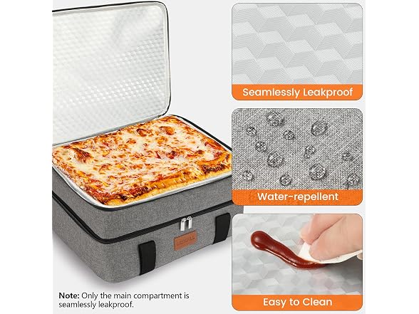 Insulated Double Decker Lunch Bag