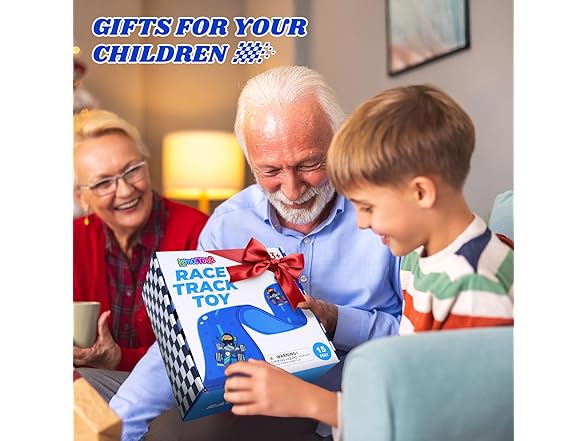 lemostaar Flexible Race Track Toys for Kids