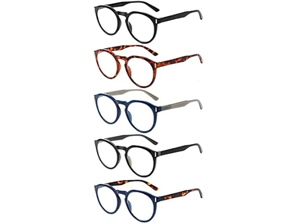 10 Pack Large Round Reading Glasses