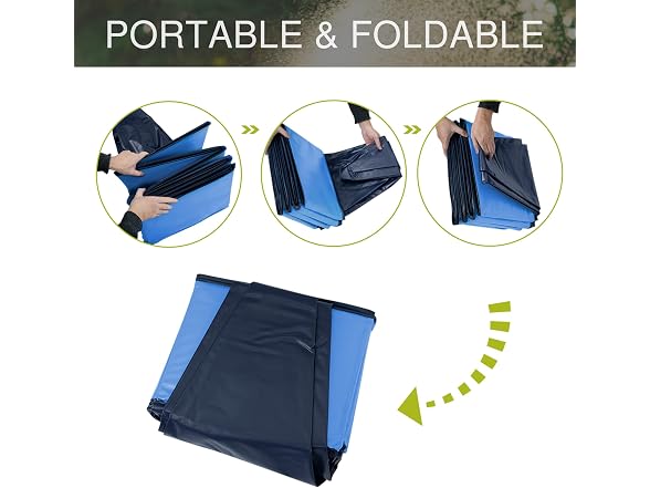 Foldable Dog Pool, Collapsible Plastic