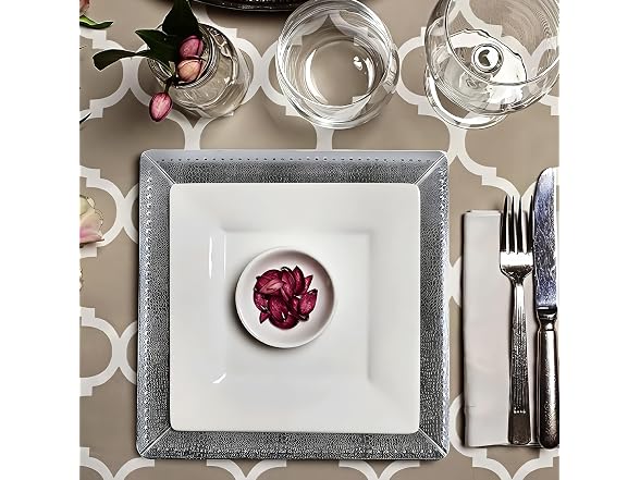 Silver Spoons Elegant Square Silver
