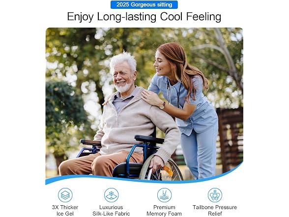 Csangpdg Wheelchair Seat Cushion Cooling