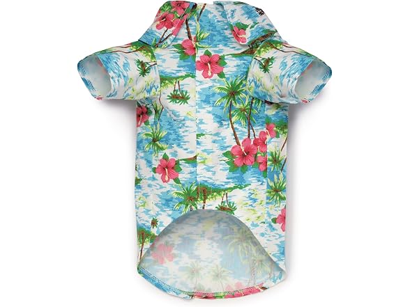 Casual Canine Hawaiian Breeze Camp Shirt, Large, Blue