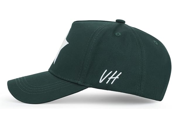 Pearl Star Western Retro Snapback Cap Green