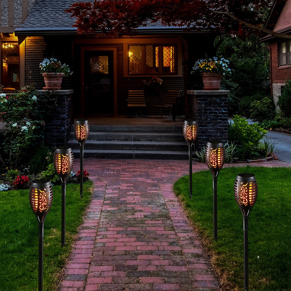 Hakol 12 LED Solar Tiki Torches - Gallery 14