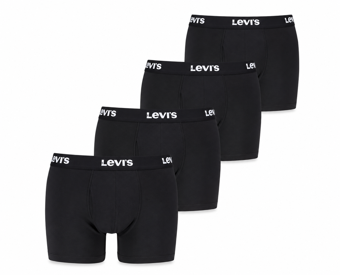 Levi's Mens Solid Basic Boxer Briefs - Gallery 8