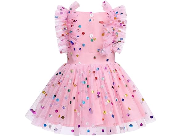 Fymnsi Girls (18-24 MOS) Newborn Baby Tulle Dress
