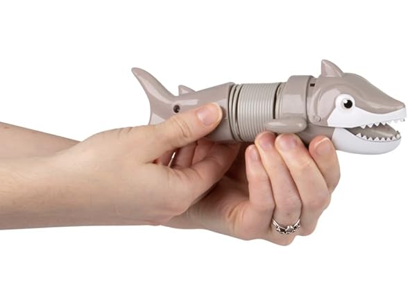 Rhode Island Novelty Wind Up Coil Spring Shark 7"