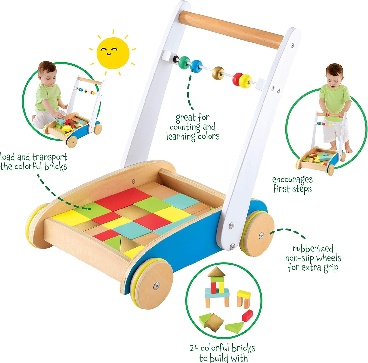 Early Learning Centre Wood Toddle Truck - Gallery 13