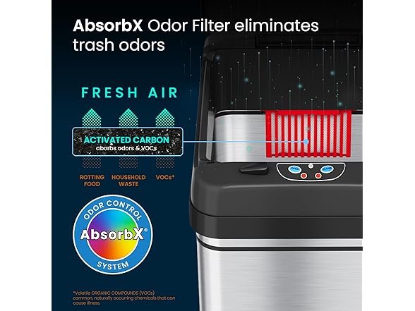 iTouchless 13 Gallon Automatic Trash Can