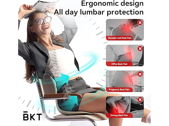 BKT Lumbar Support Seat Cushions