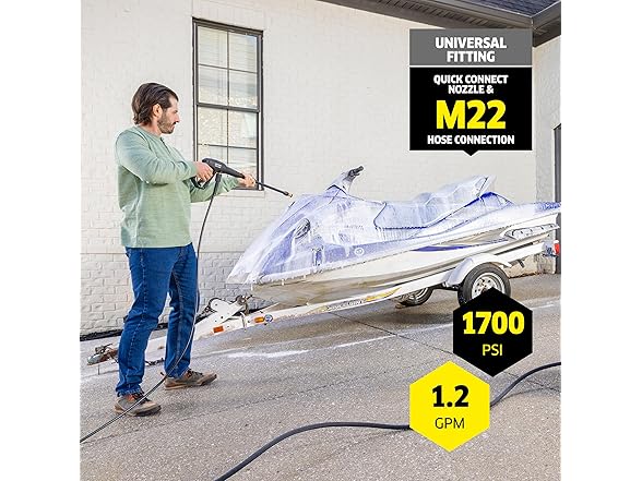 Karcher Pressure Washer K1700, CETA Certified, 3 Spray Nozzl (Open Box)
