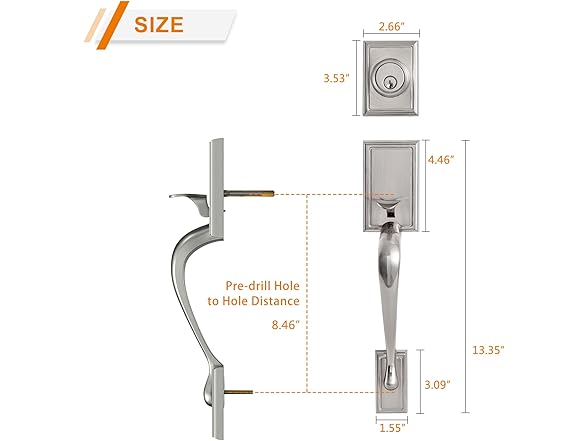 Natsukage Double Door Handle Set