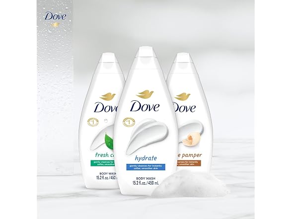 Dove Body Wash Variety 3 Pack 15.22oz Ea