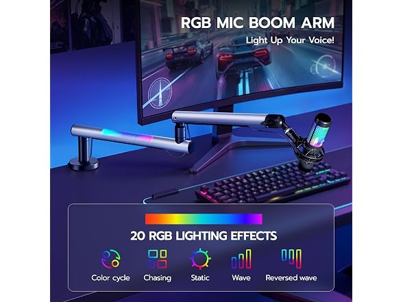 ARES WING Aluminum Low Profile Mic Arm
