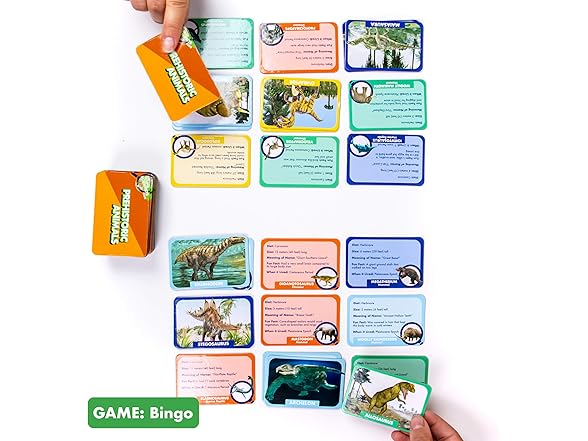 The Young Scientist Prehistoric Animal Card Games