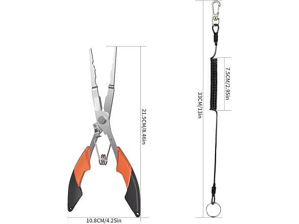 SHIZIGYLGL Fishing Pliers 21.5cm Long
