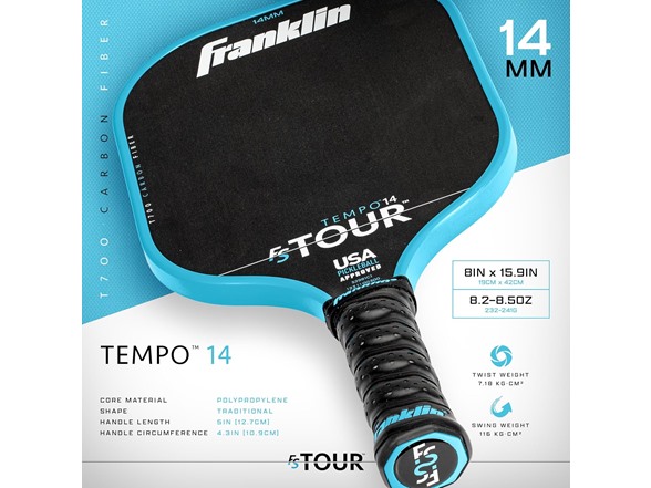 Franklin Sports Pro Pickleball Paddle Set 14mm