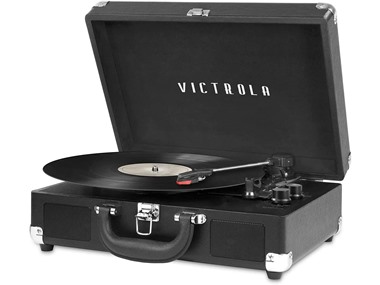 $21.99, Was $59.99, 63% Off! (NEW) Victrola 3-Speed Bluetooth Suitcase Record Player dealfomo