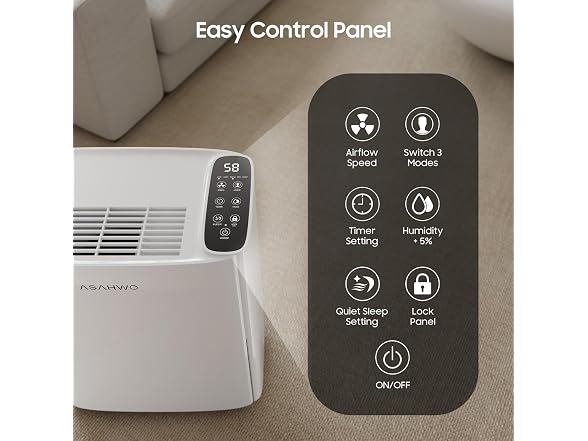 ASAHWo 2500 Sq Ft Dehumidifier