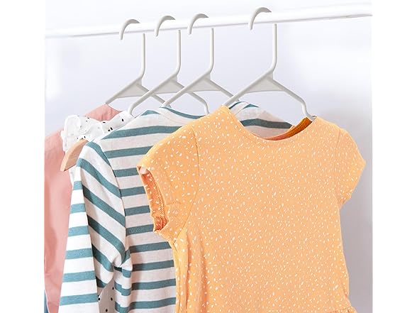 Simple Deluxe 50 Pack Plastic Hangers