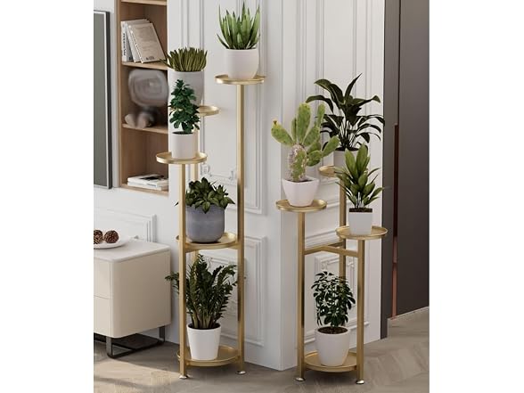 Corner Plant Shelving Multi-Layer Heavy Duty Metal Flower Pot Stand 