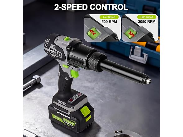 FABOKA FA0801 3-in-1 Cordless Rivet Gun & Nut & Drill - Gallery 6