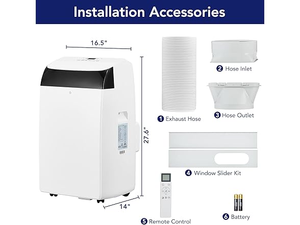 MERXENG 14,000 BTU Portable Air Conditioner