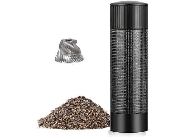 Aluminum Pepper Mill, Adjustable Manual