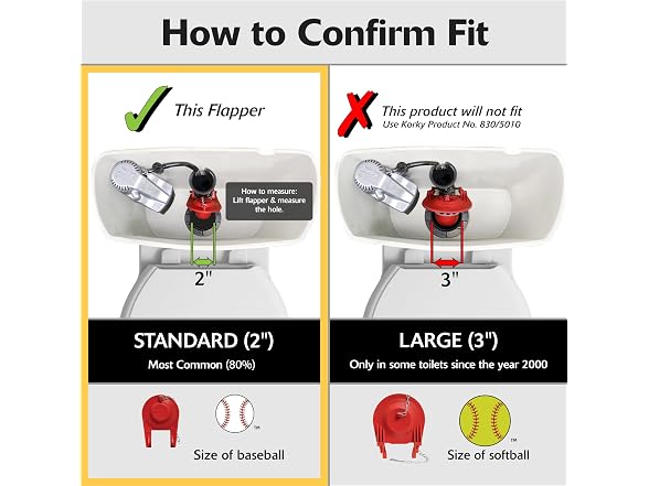 Korky Standard 2-Inch Platinum Complete Toilet Rep