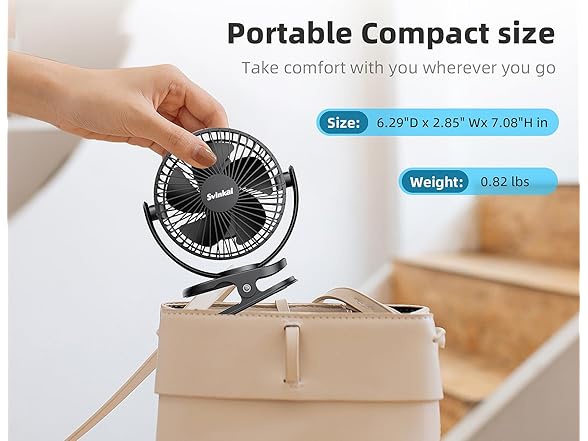 Svinkal Personal Clip on Fan Battery
