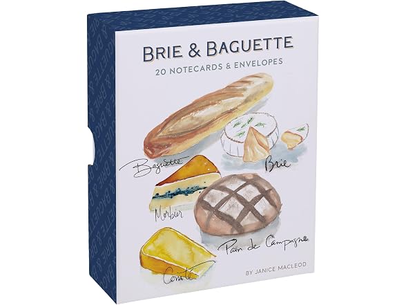 Chronicle Books Brie & Baguette Notes: 20 Notecards