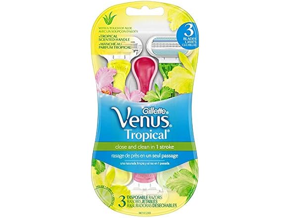Gillette Venus Disposable Razors Tropical - 3 CT