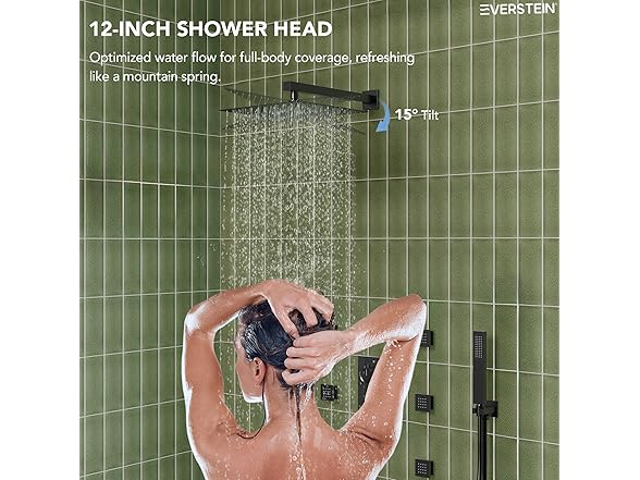 EVERSTEIN SFS-1014 12" Shower System -Choose Color