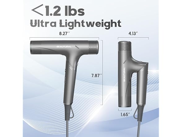 High-Speed Hair Dryer, 1600W, Dual