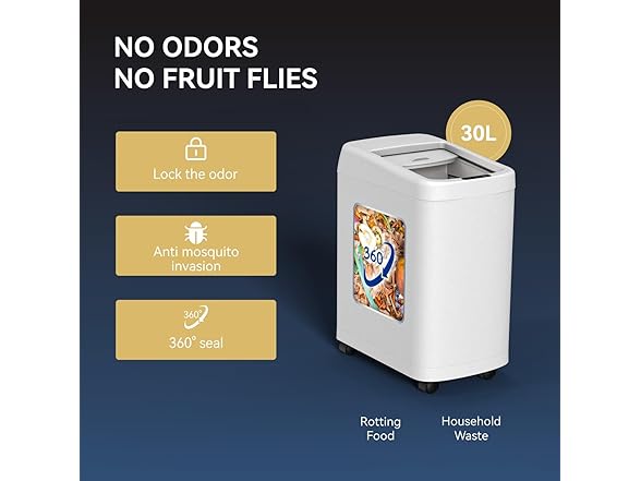 ELLO&ALLO 13G Motion Sensor Trash Can