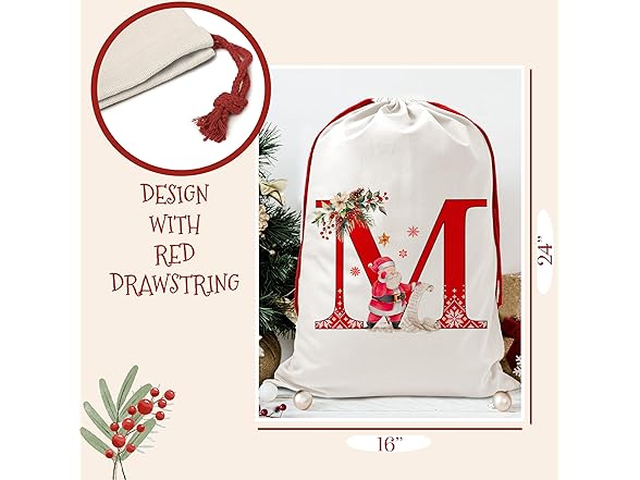 LALALA GIFT LAND Christmas Gift Santa Sack