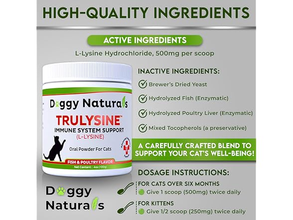 Trulysine L-Lysine for Cats Immune Suppo Ora