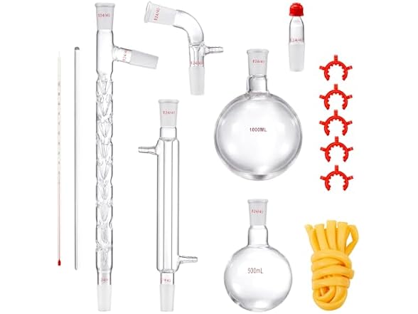 VEVOR Lab Distillation Kit, 3.3 Boro