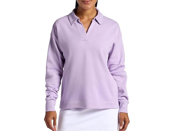 HEAD Women Polo Crewneck Sweatshirt Relaxed Fit