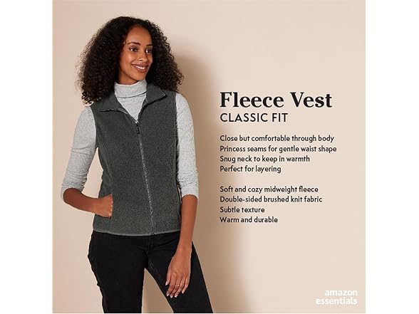 Amazon Essentials Women Classic-fit Polar Vest