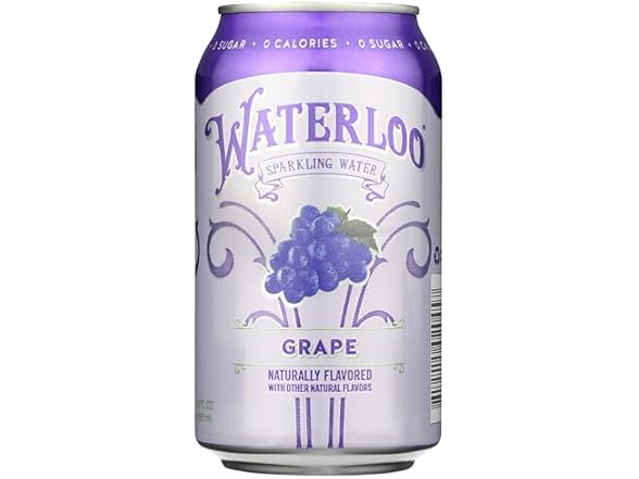 1CT Waterloo Sparkling Grape Sparkling, 12 oz.