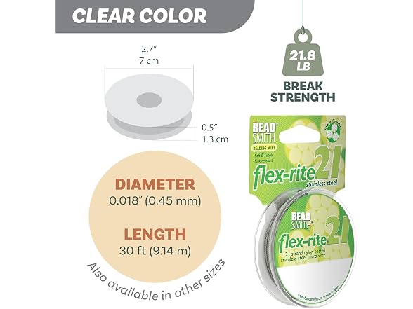 The Beadsmith Flex-Rite Beading Wire,